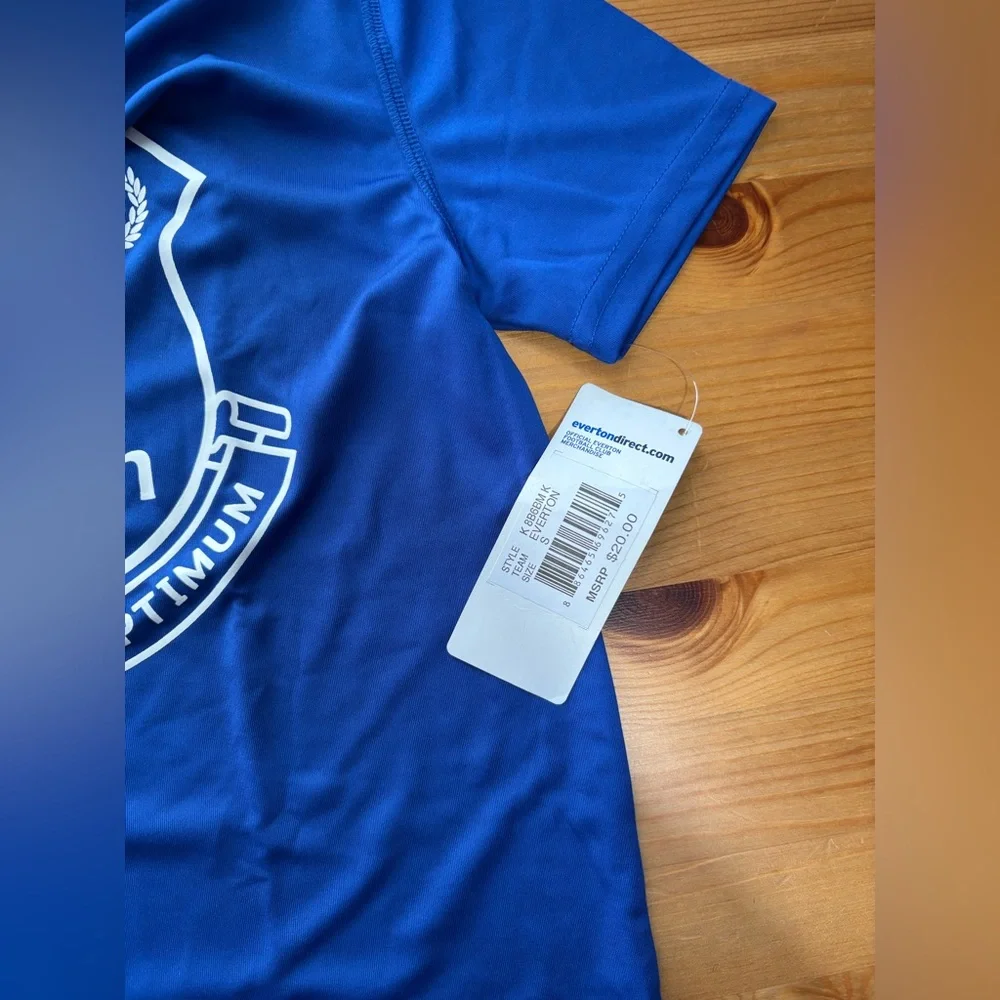 Everton F.C. Soccer Team Youth Blue Dri Fit T-shirt Size 8